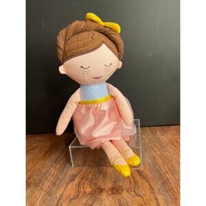 Linzy‎ Juniper Doll Ballerina Dress and Slippers Plush Brown Hair 14 inches